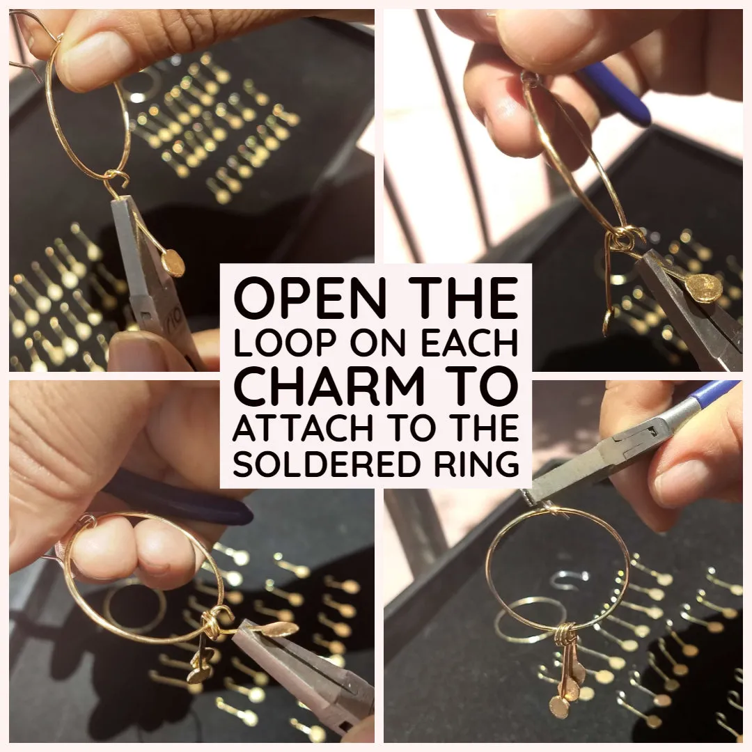 Layered Paddle Charms - Earring Kit