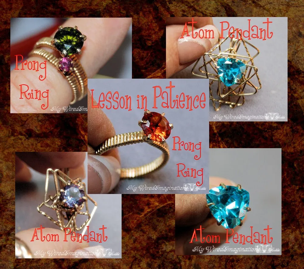 Lesson in Patience, Wire Wrap Prong Ring and Pendant Tutorial