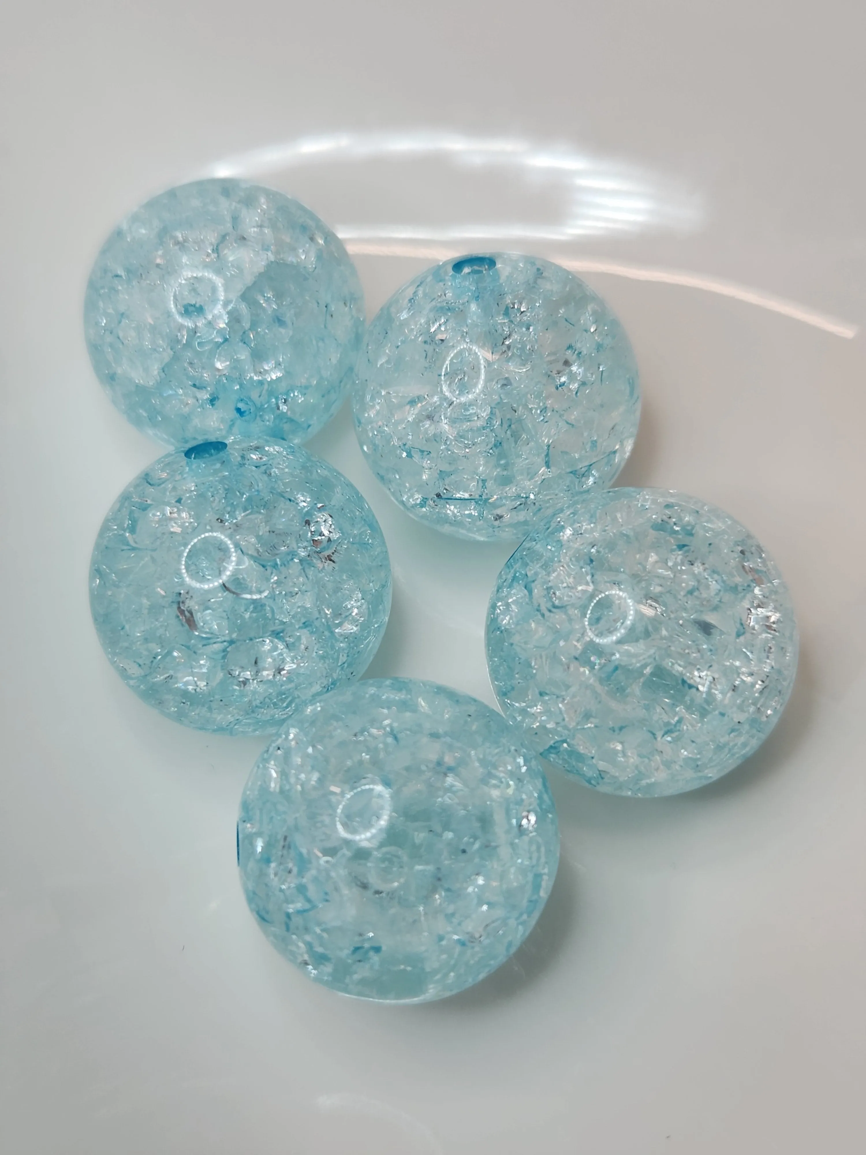 Light Blue Crackle cbgb42