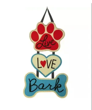 Live Love Bark Door Decor