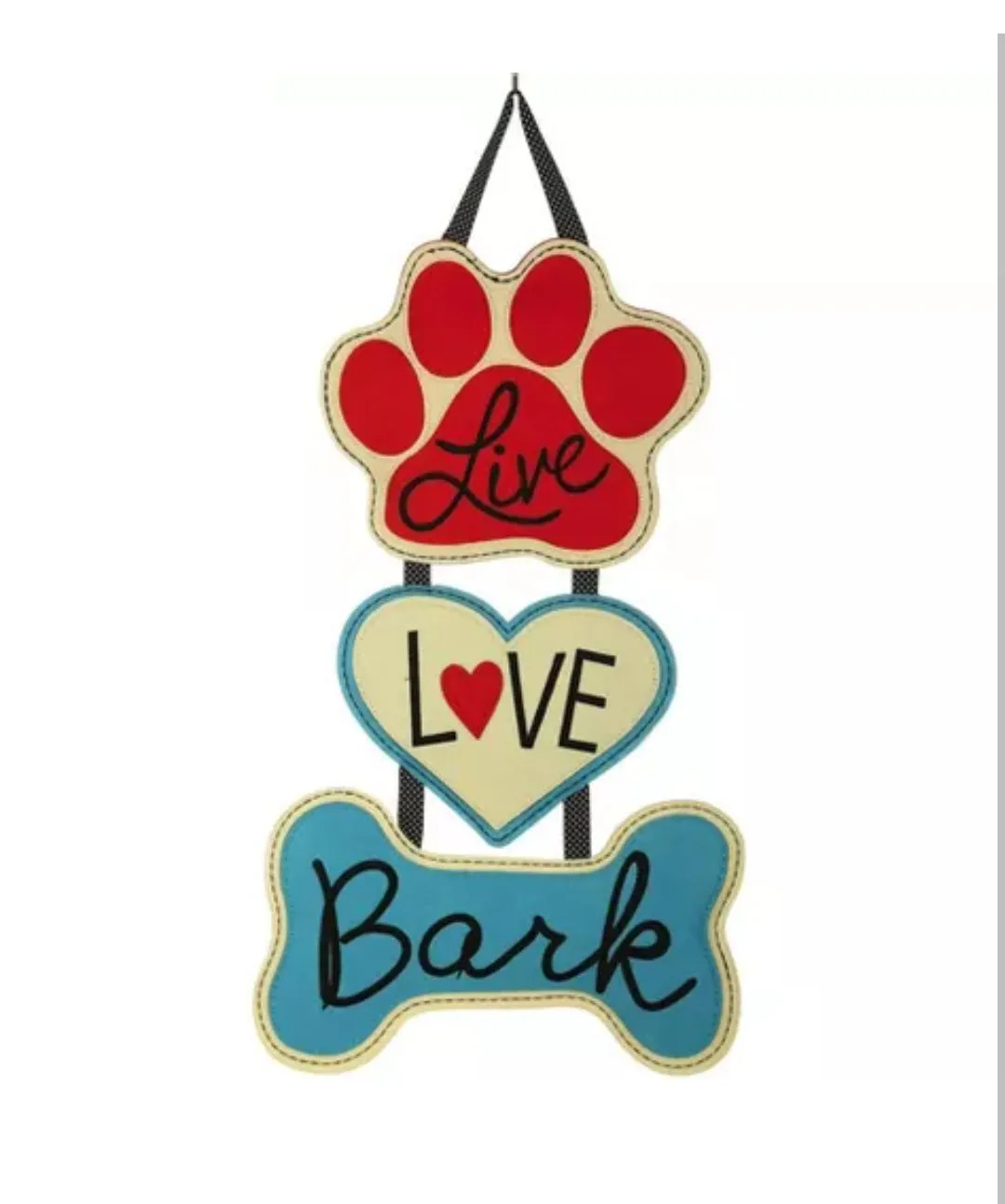 Live Love Bark Door Decor