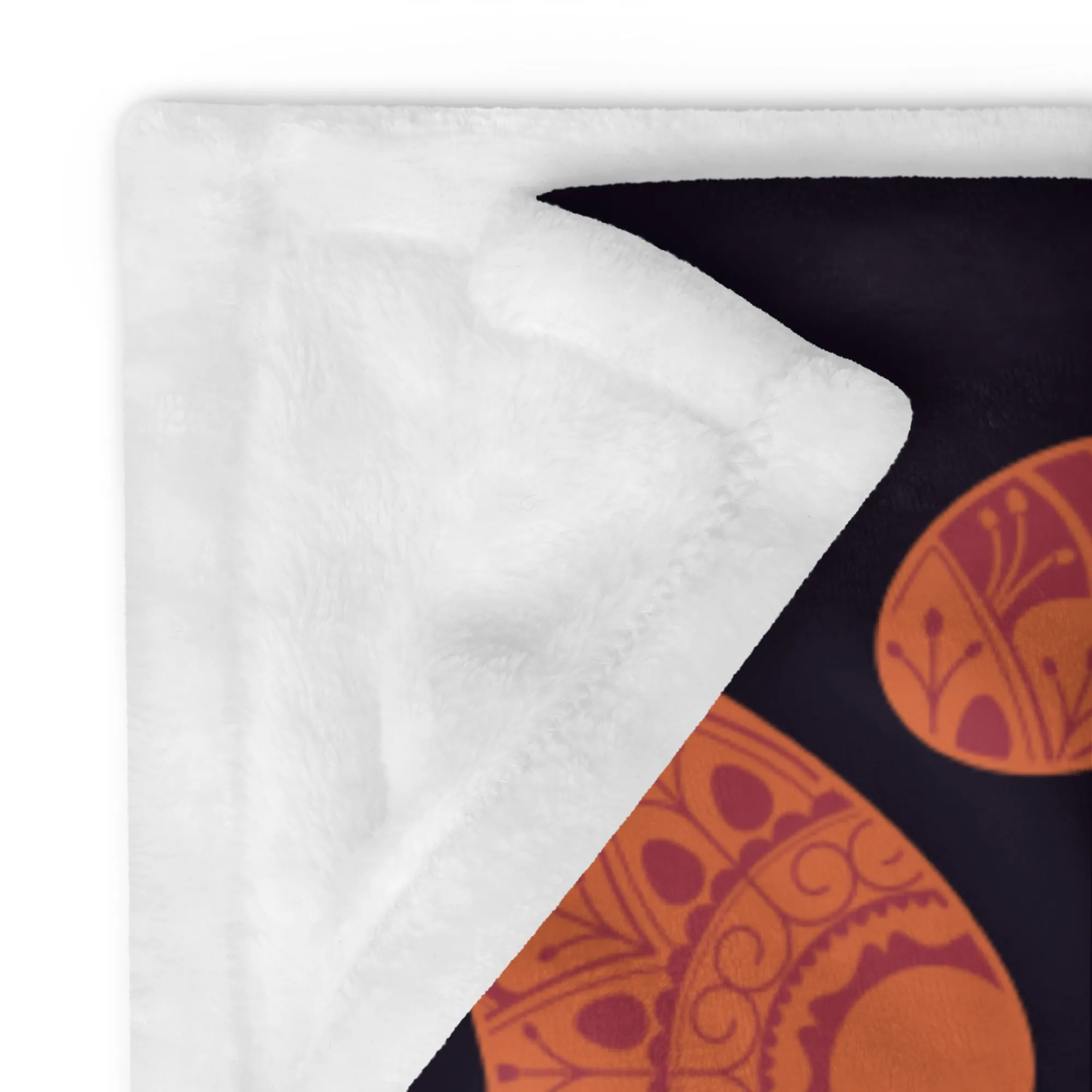 Mandala Paw Prints Throw Blanket