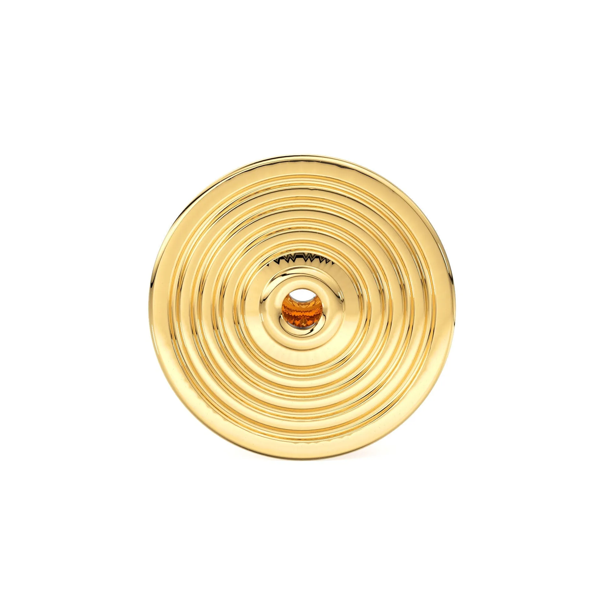 Mesh Designer Cone Solid Gold 14k 18k Solid Gold Spacer Bead Jewelry Making Supply available in 12.80mm