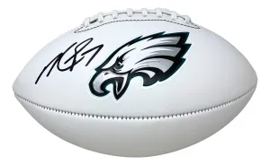 Michael Vick Signed Philadelphia Eagles Logo Football BAS
