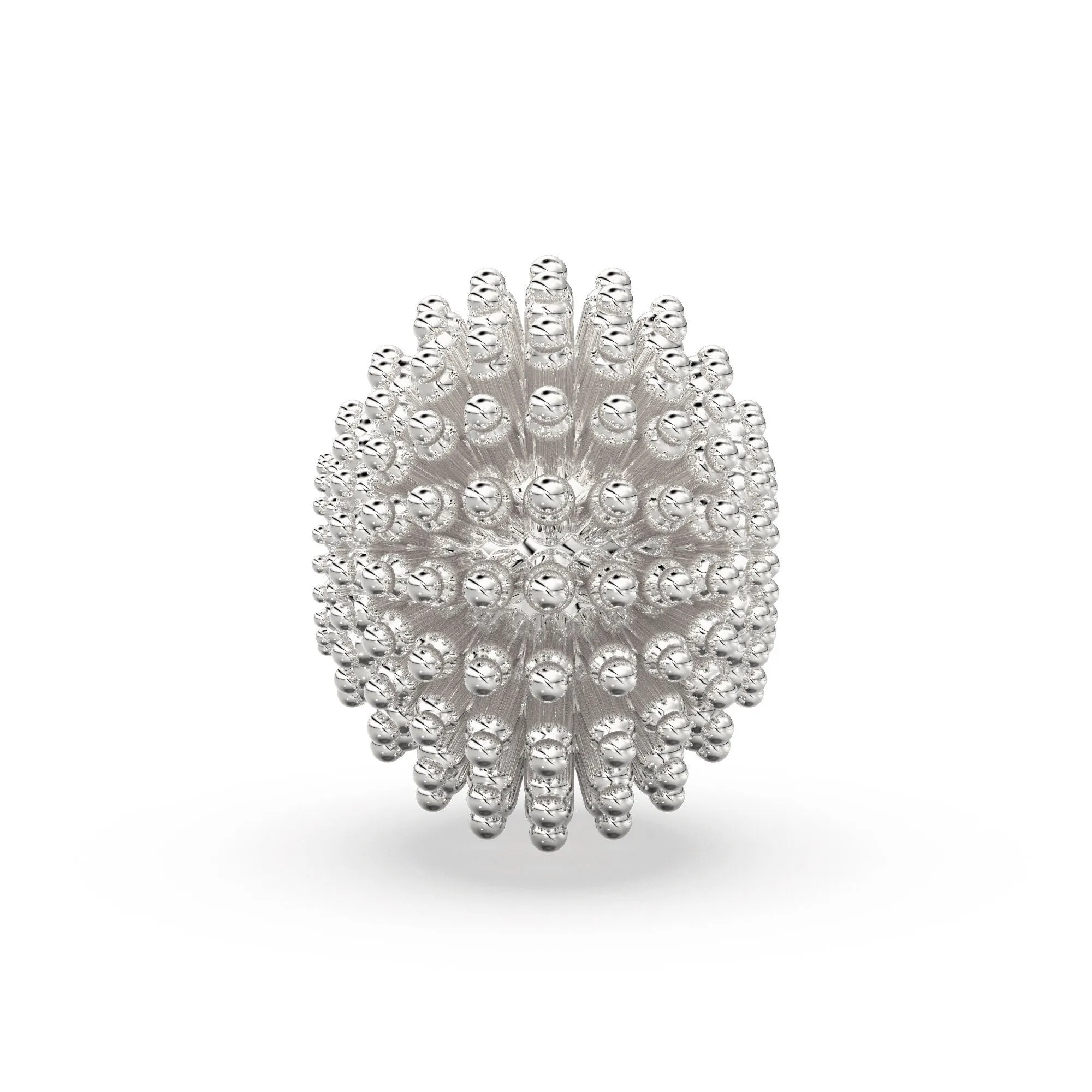 Milgrain Spiked Round Solid Gold 14k 18k Spacer Finding Bead, Gold Spacer, Gold Finding, Solid Gold Bead 12.50mm