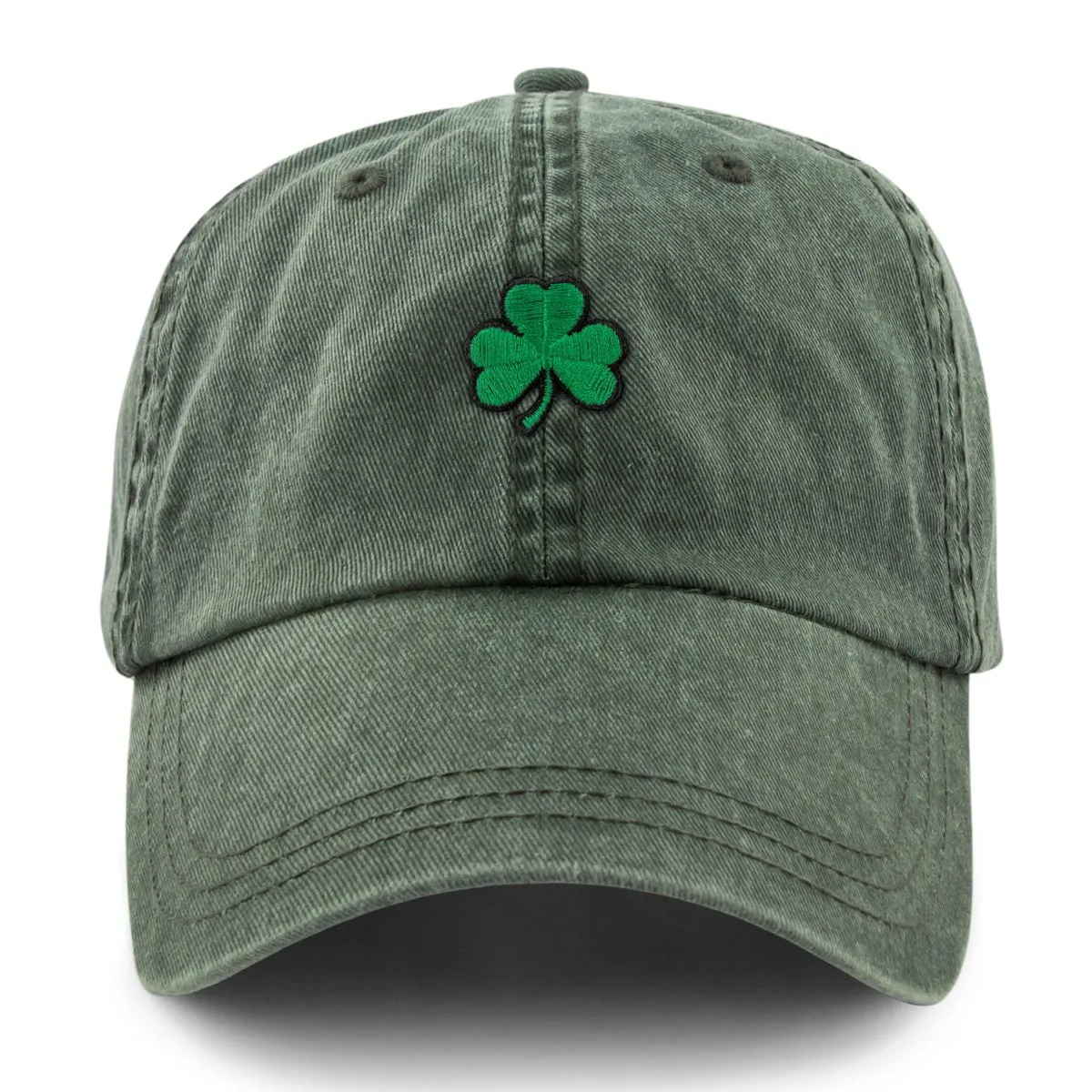 Mini Shamrock Washed Dad Hat