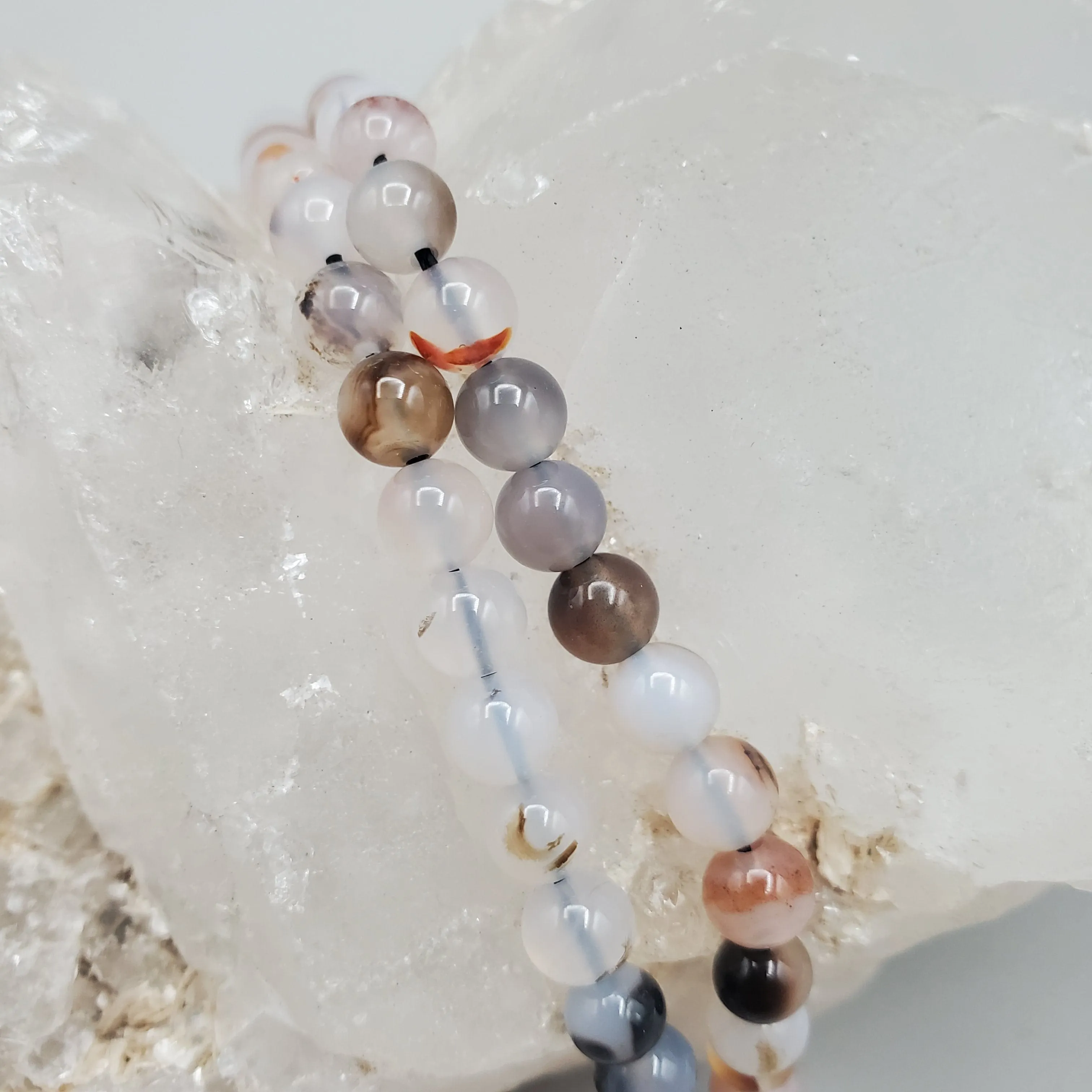 Montana Agate Bead Strands (6mm round)