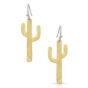 Montana Golden Cactus Earrings