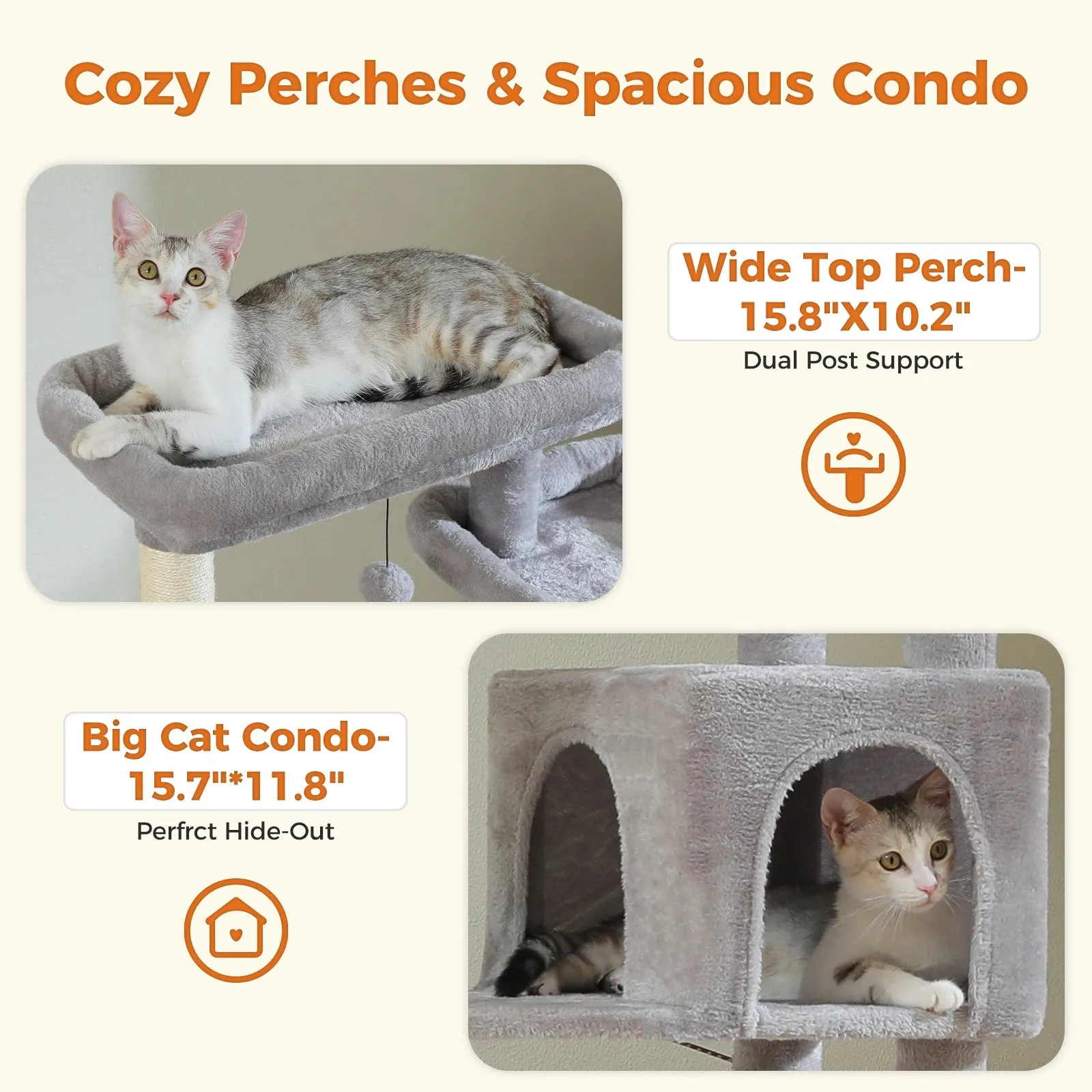 Multilevel Large Cat Tree House