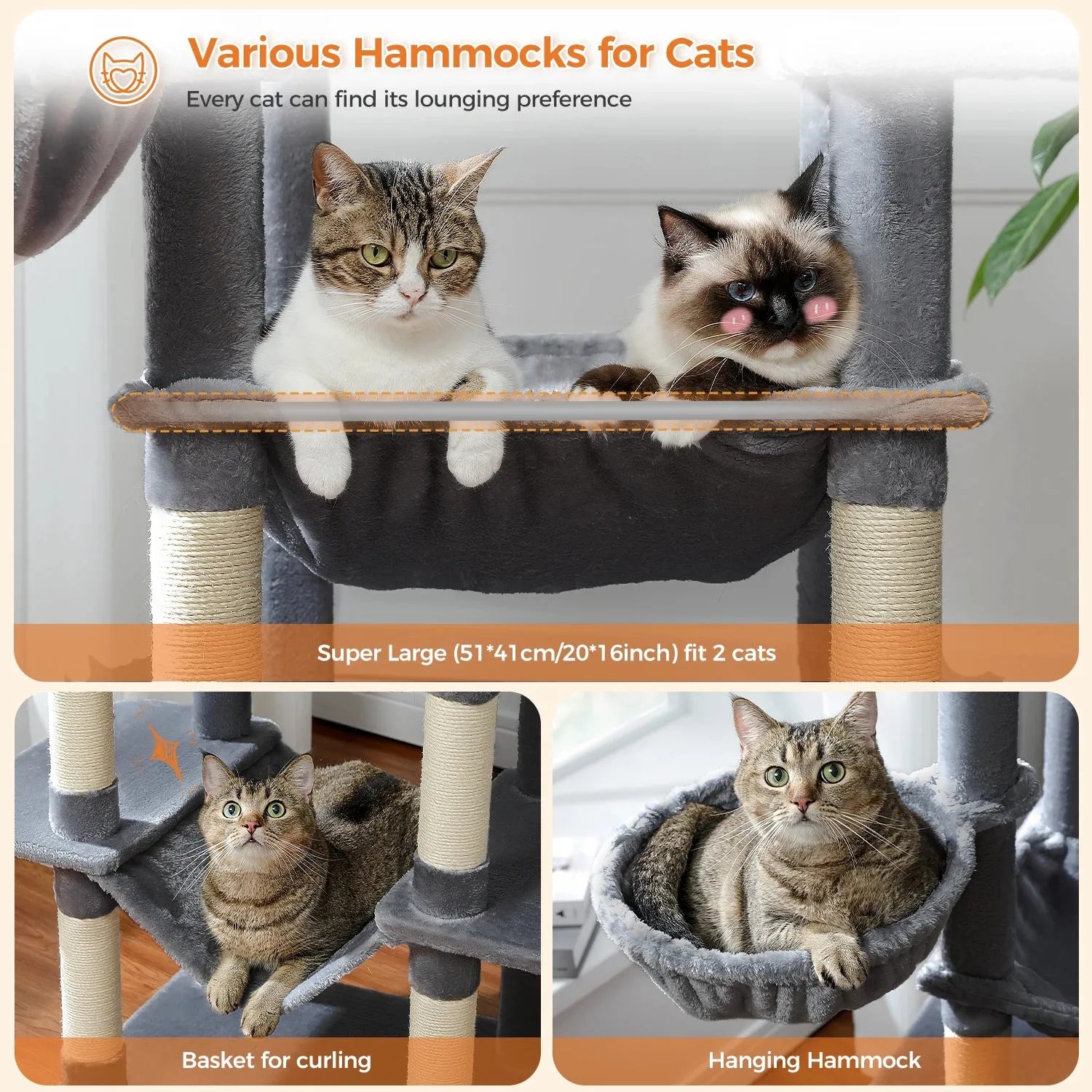 Multilevel Large Cat Tree House