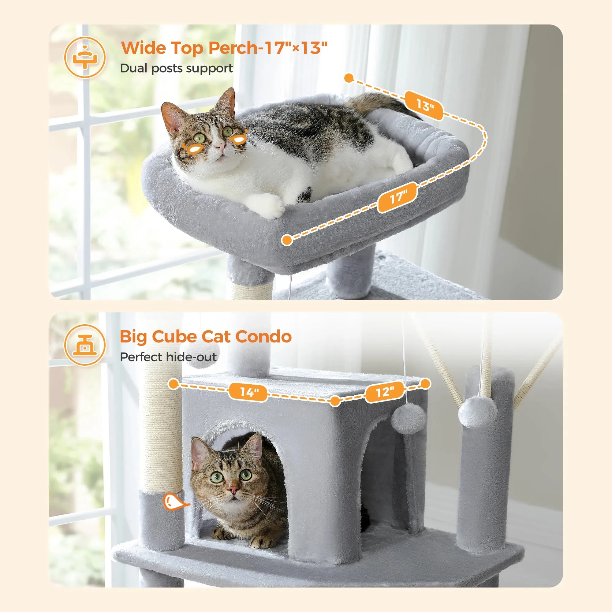 Multilevel Large Cat Tree House
