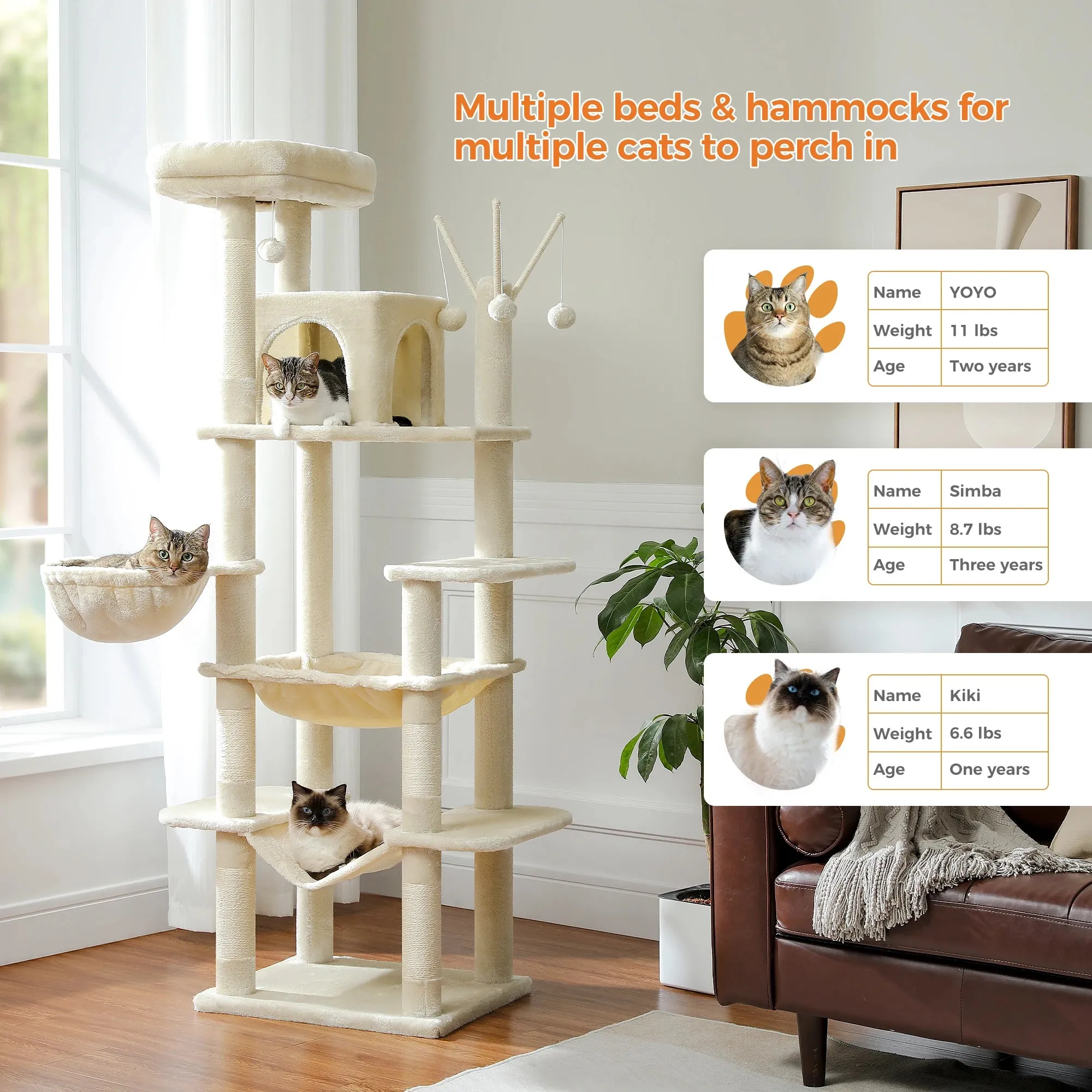 Multilevel Large Cat Tree House