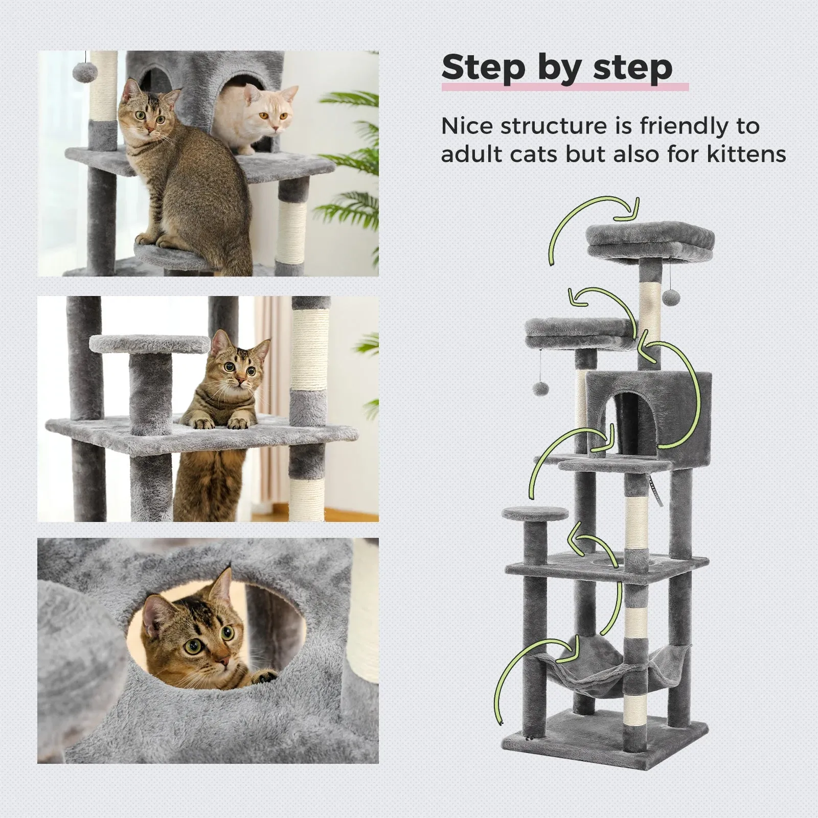 Multilevel Large Cat Tree House