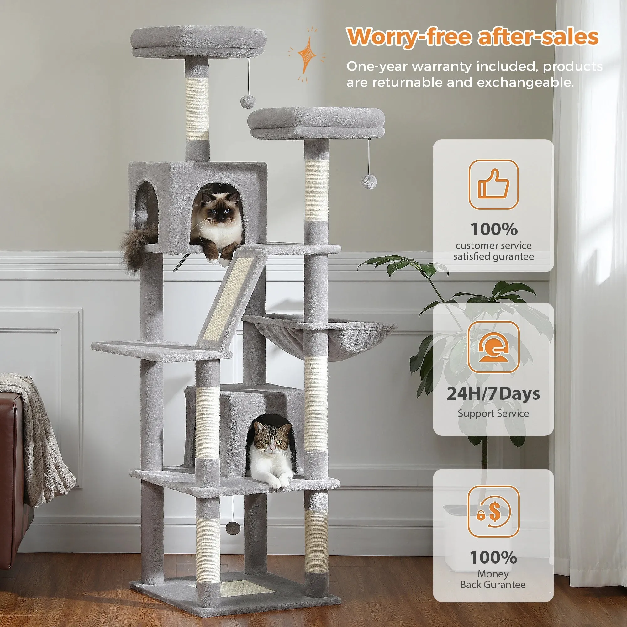 Multilevel Large Cat Tree House