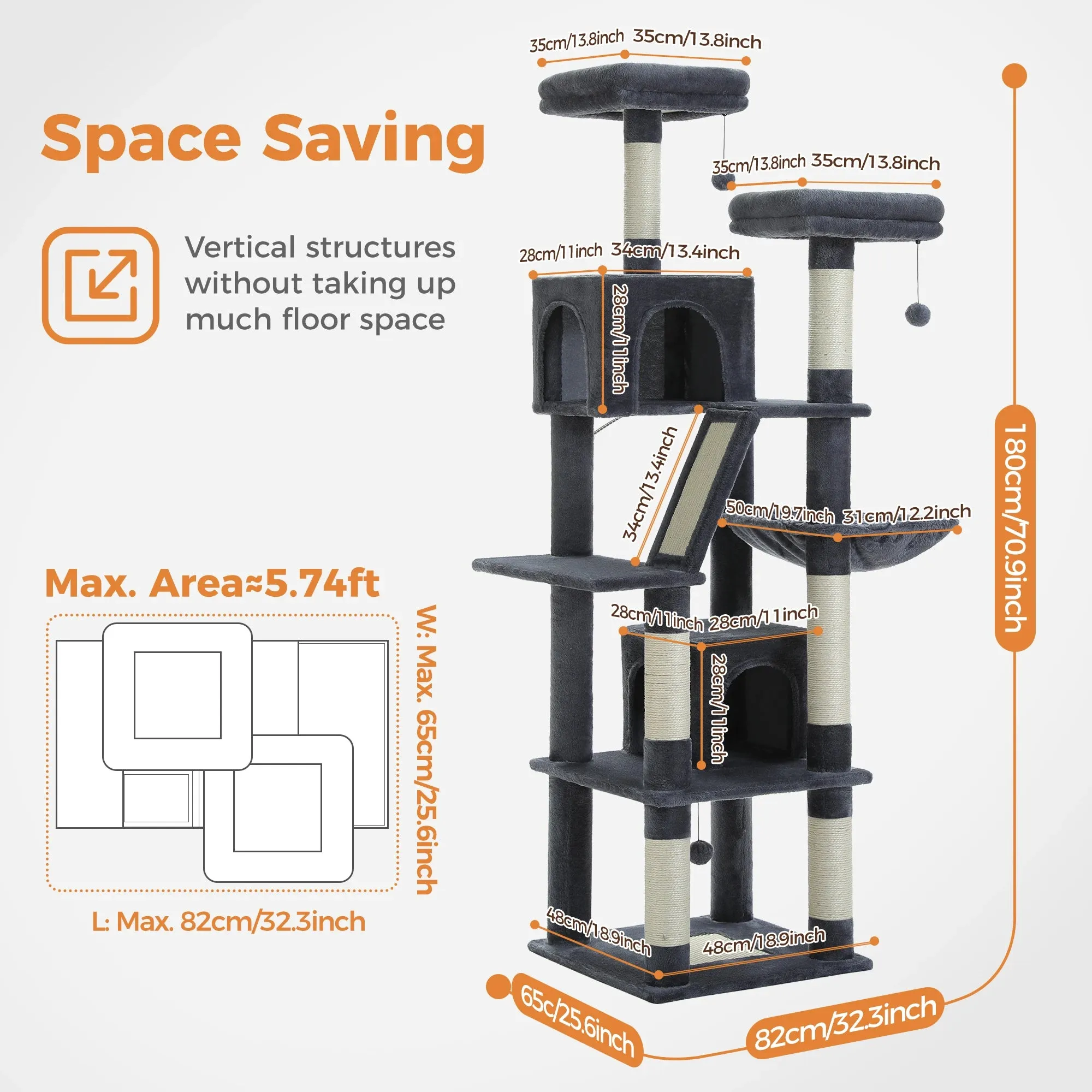 Multilevel Large Cat Tree House