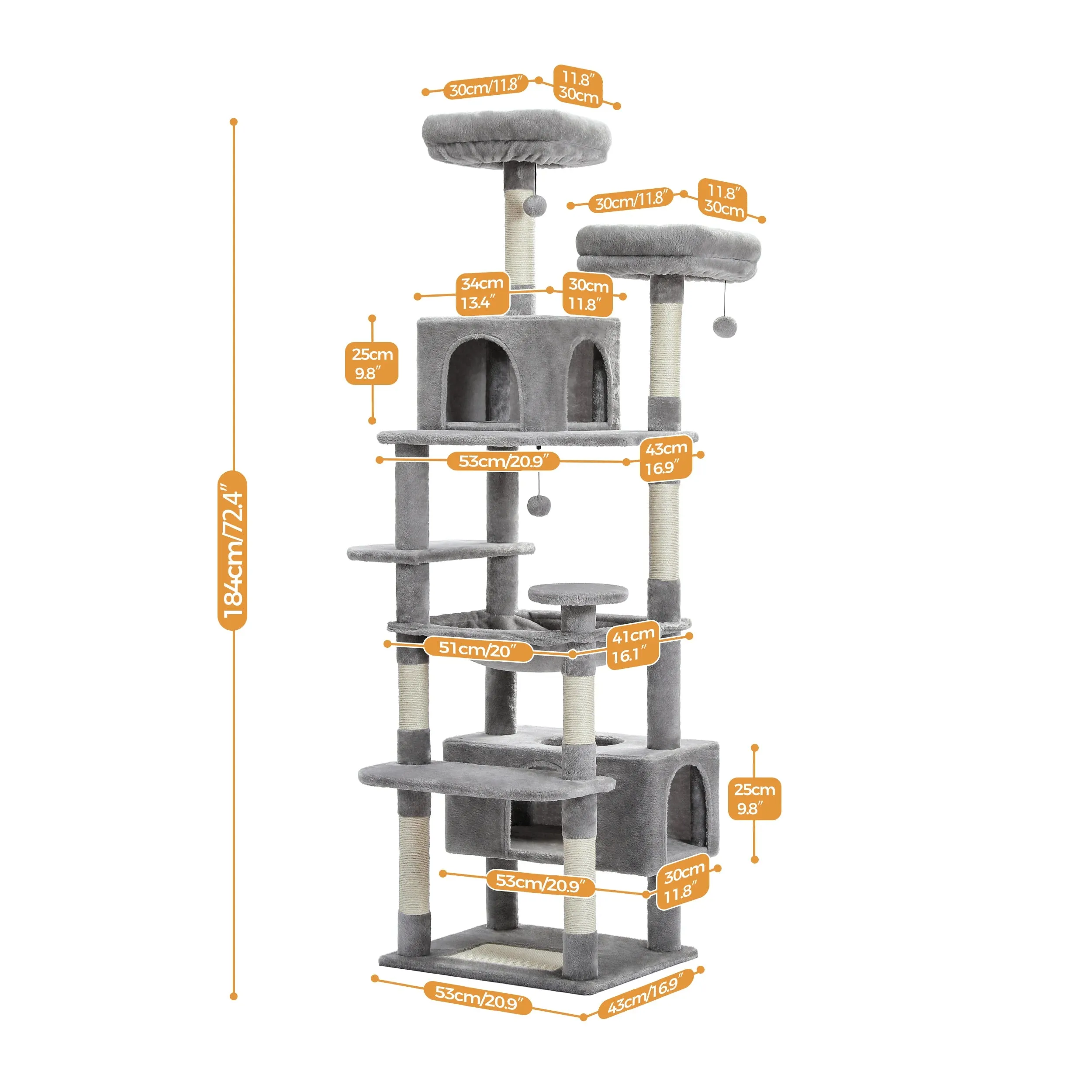 Multilevel Large Cat Tree House