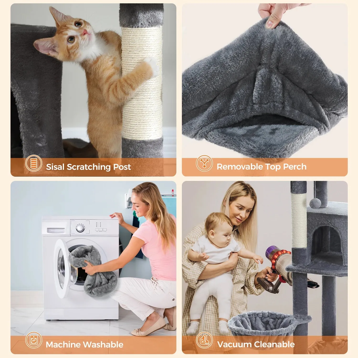 Multilevel Large Cat Tree House