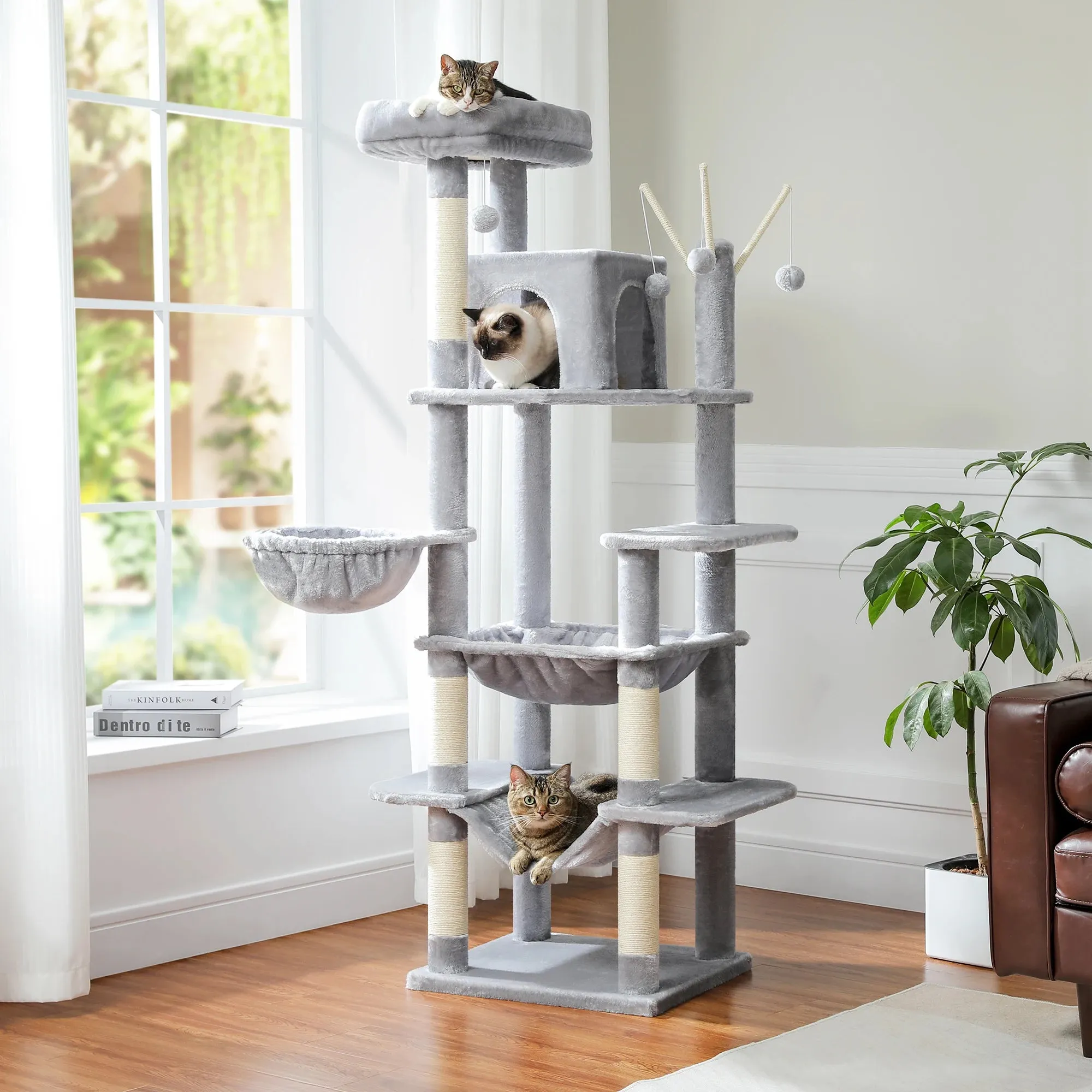 Multilevel Large Cat Tree House
