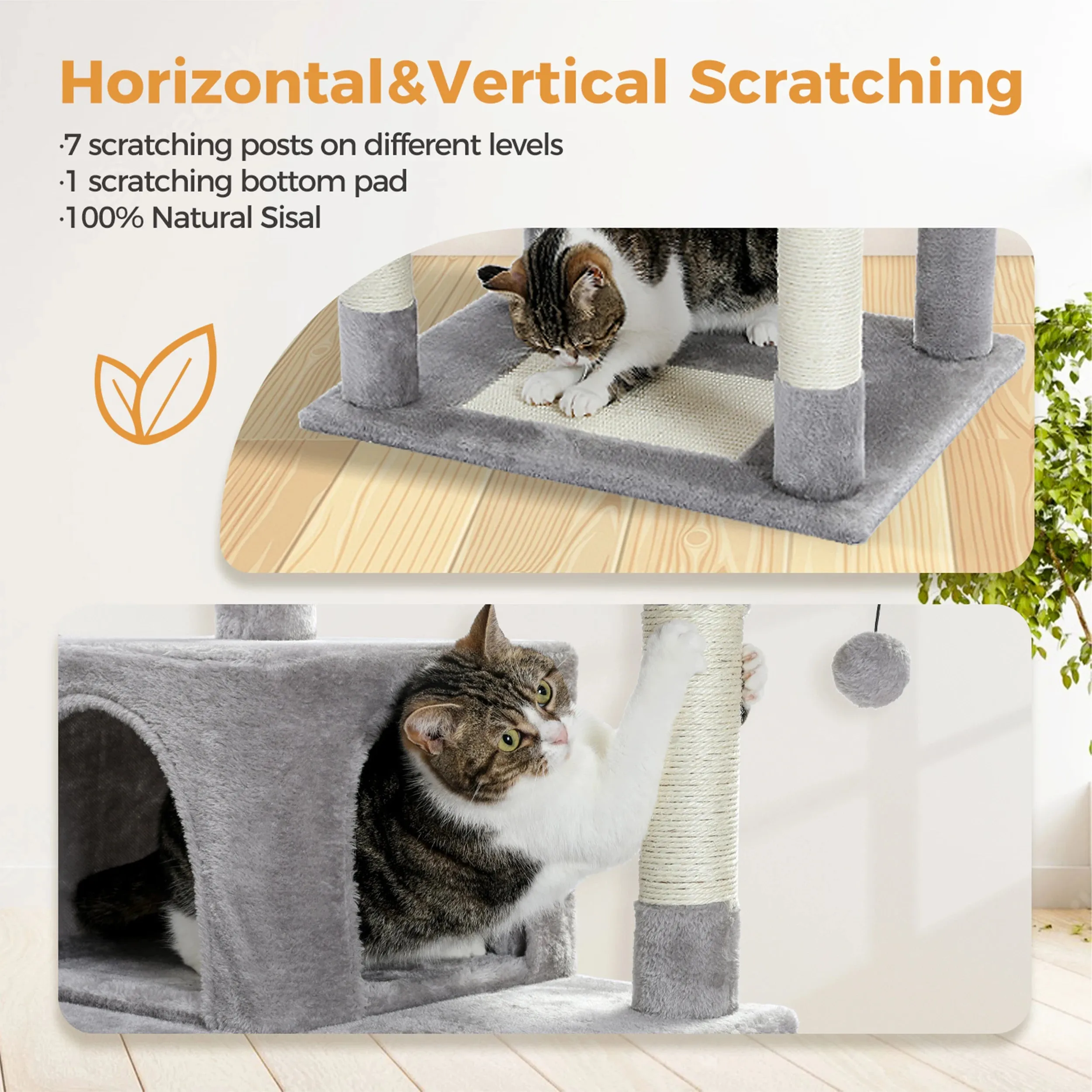 Multilevel Large Cat Tree House