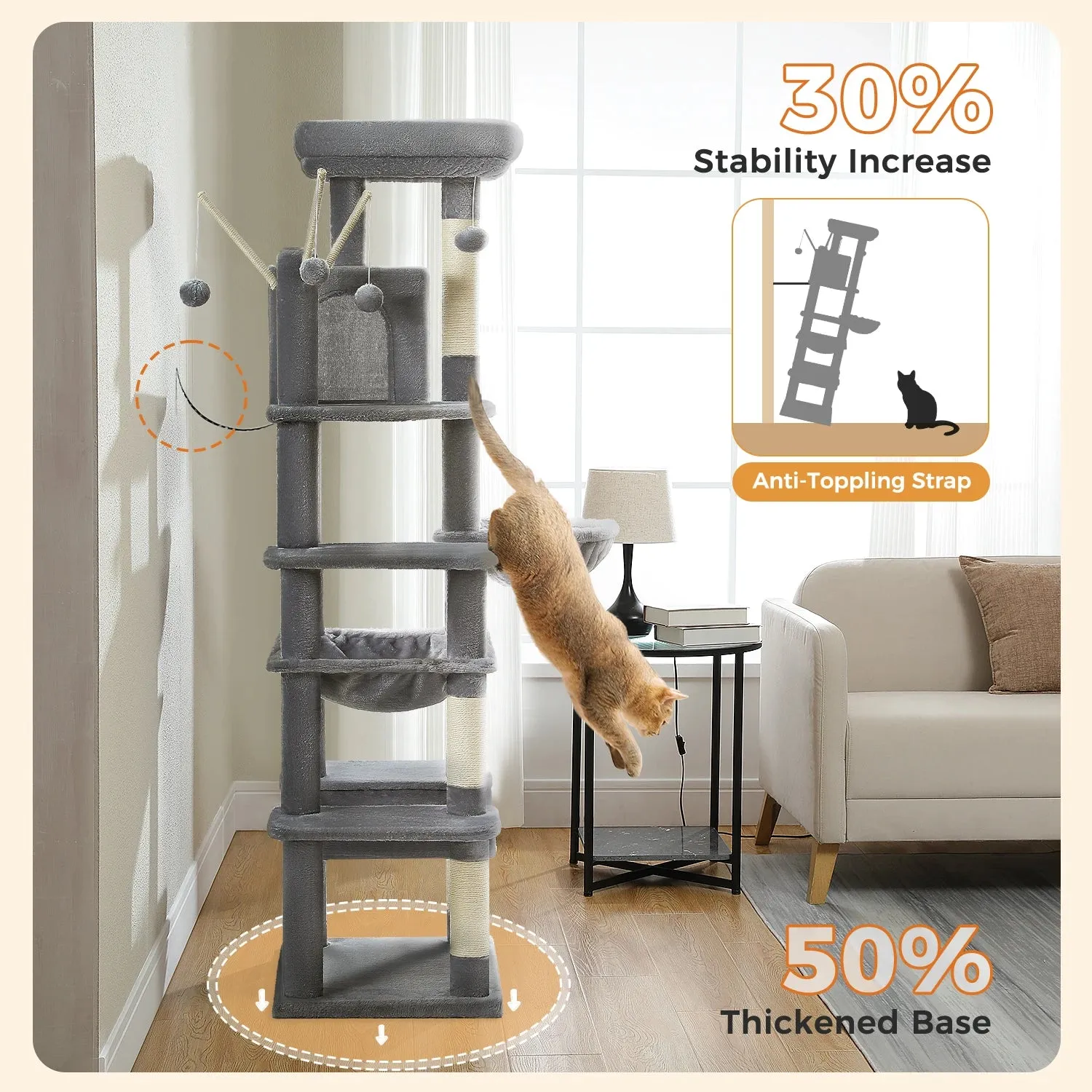 Multilevel Large Cat Tree House