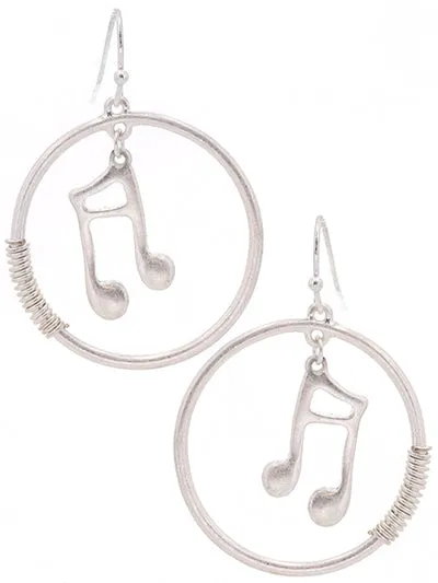 Music Note Earrings