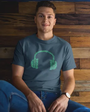 Music Note Headphones Tee