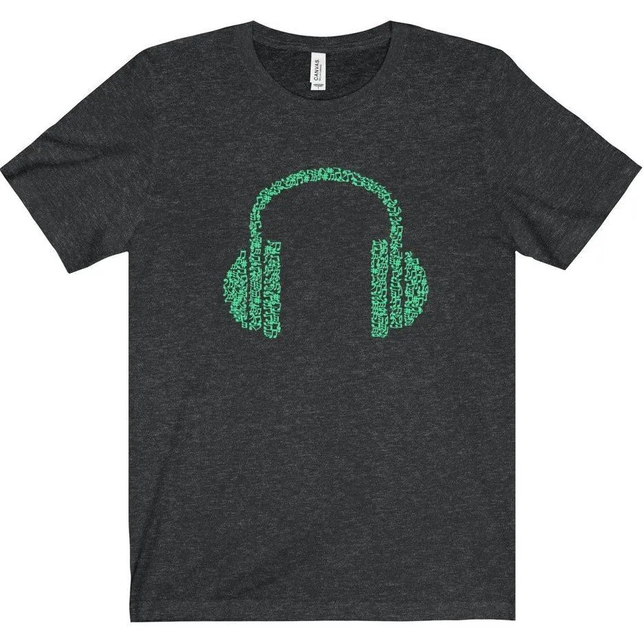 Music Note Headphones Tee