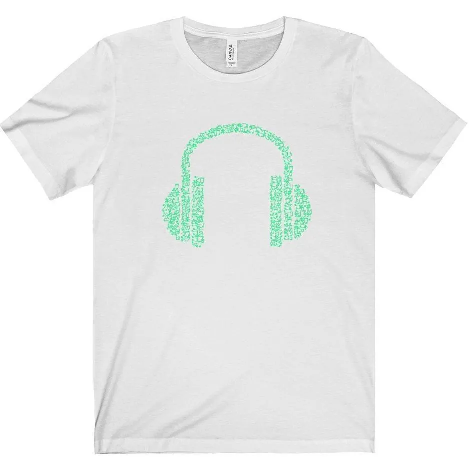 Music Note Headphones Tee