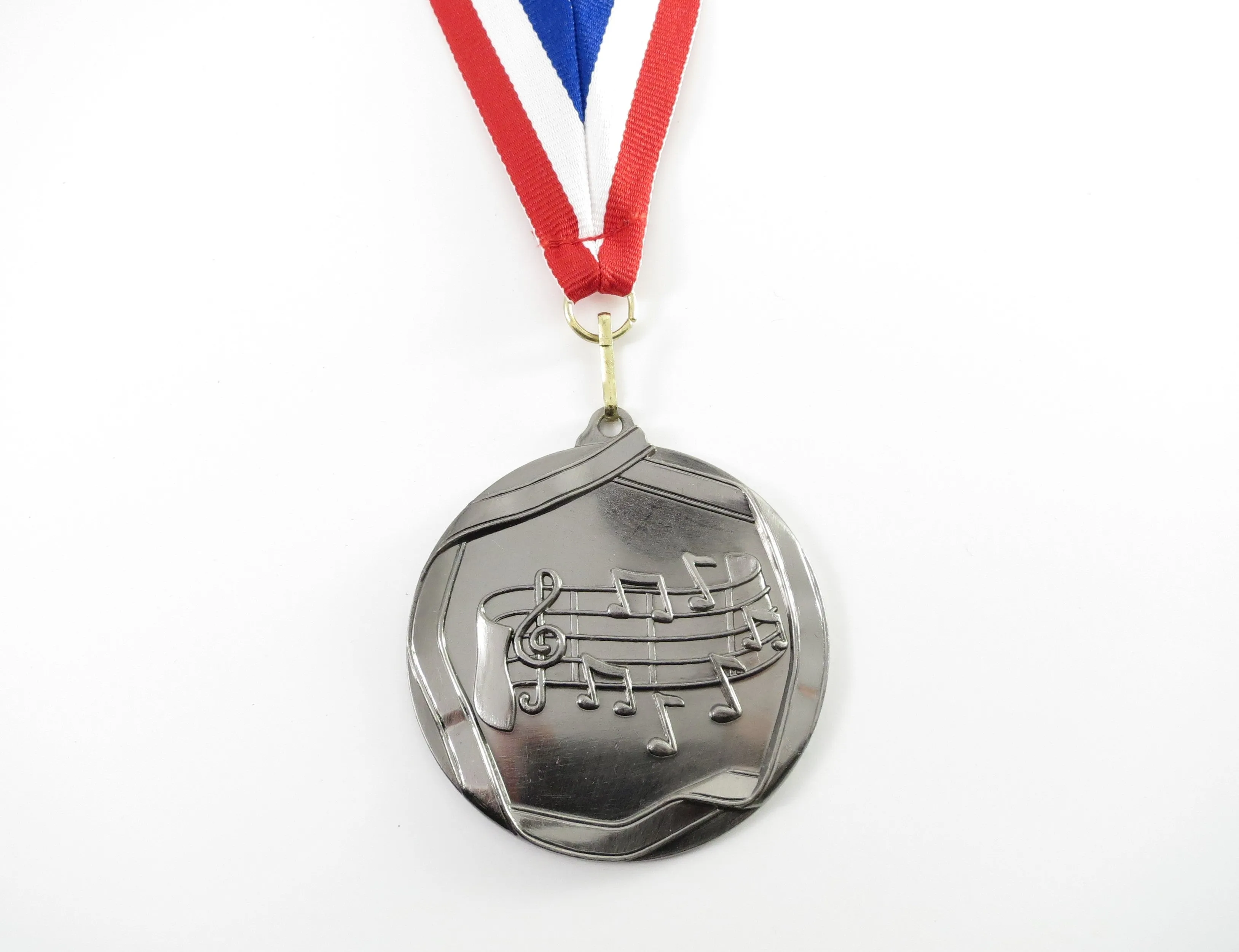 Music Note Medal Silver