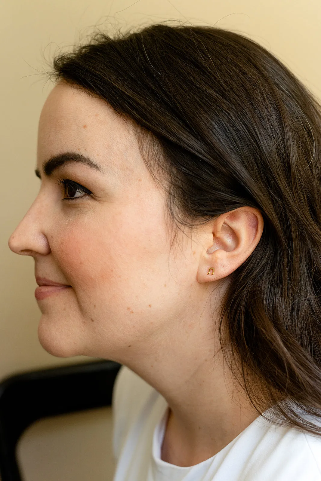 Music Note Mini Post Stud Earring