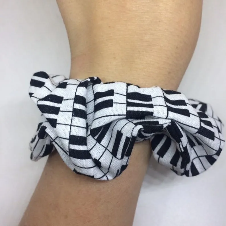 Music Note Scrunchie / Music Themed Hair Accessories