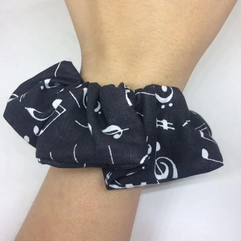 Music Note Scrunchie / Music Themed Hair Accessories