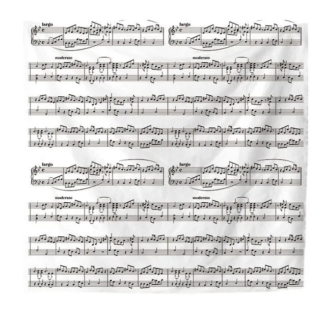 Musical Note Art Tapestry Wall Blanket