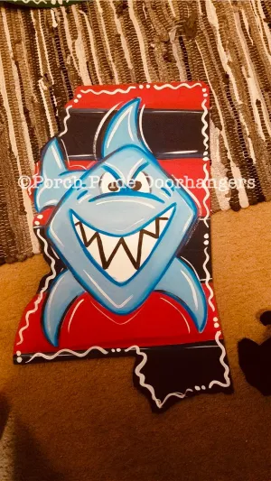 Ole Miss Landshark Door Hanger