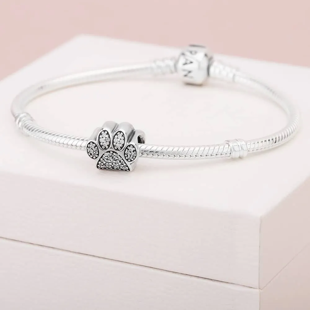 Pandora Sparkling Paw Print Animal Charm