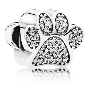 Pandora Sparkling Paw Print Animal Charm