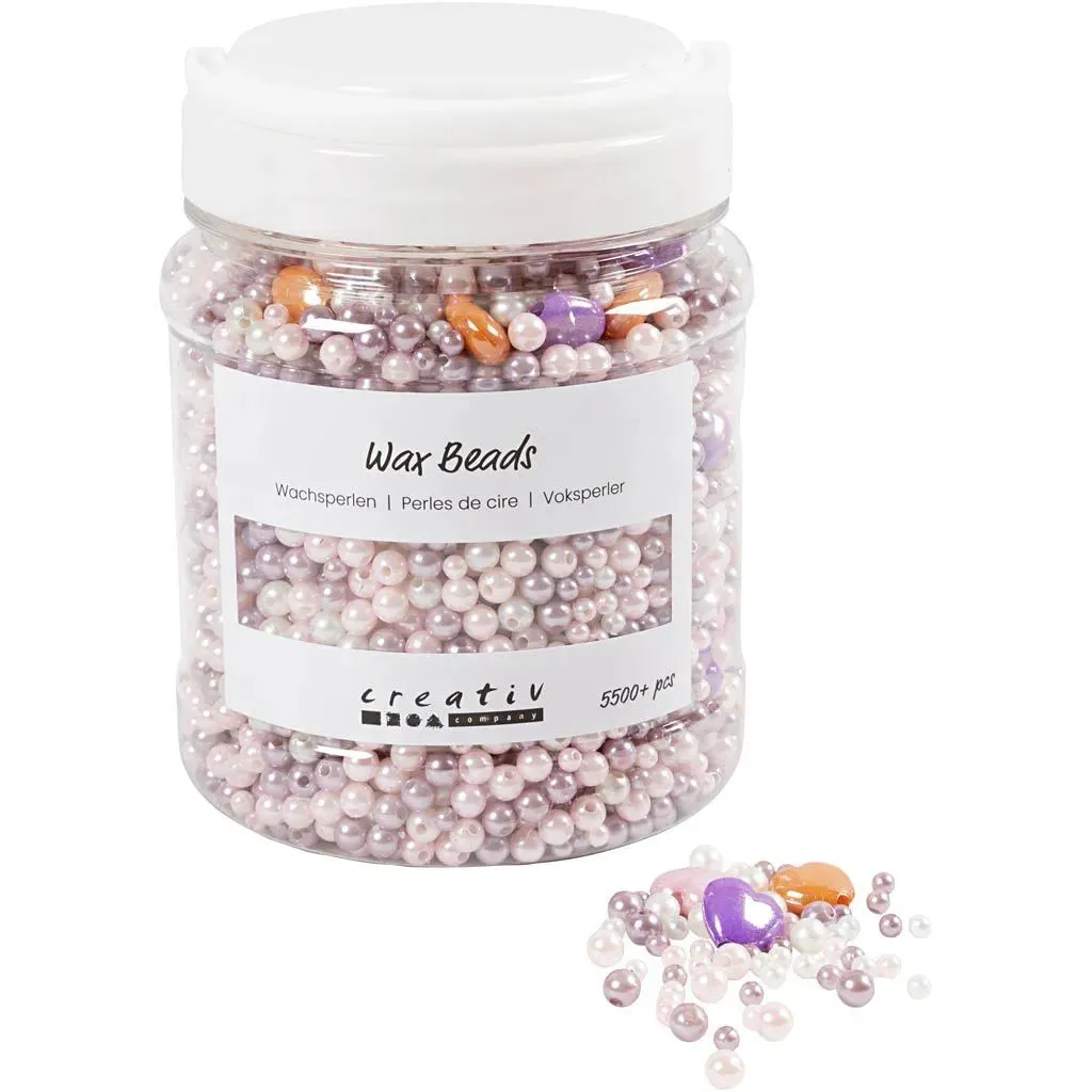 Pastel Wax Beads for Jewellery Making – Easy to Thread & Fun for Kids & Adults