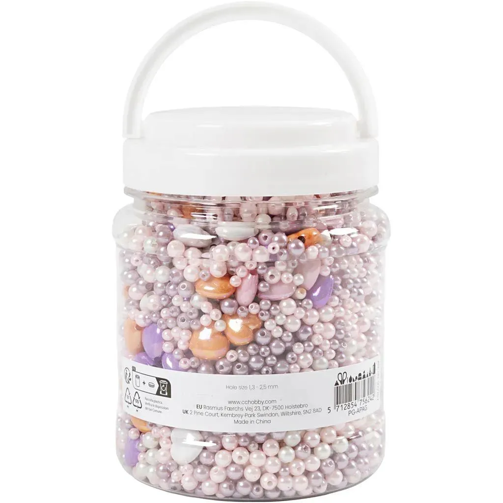 Pastel Wax Beads for Jewellery Making – Easy to Thread & Fun for Kids & Adults