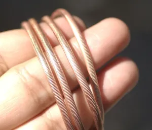 Patterned wire w/ line stripe texture 3mm Dainty ring wire for making stacking rings