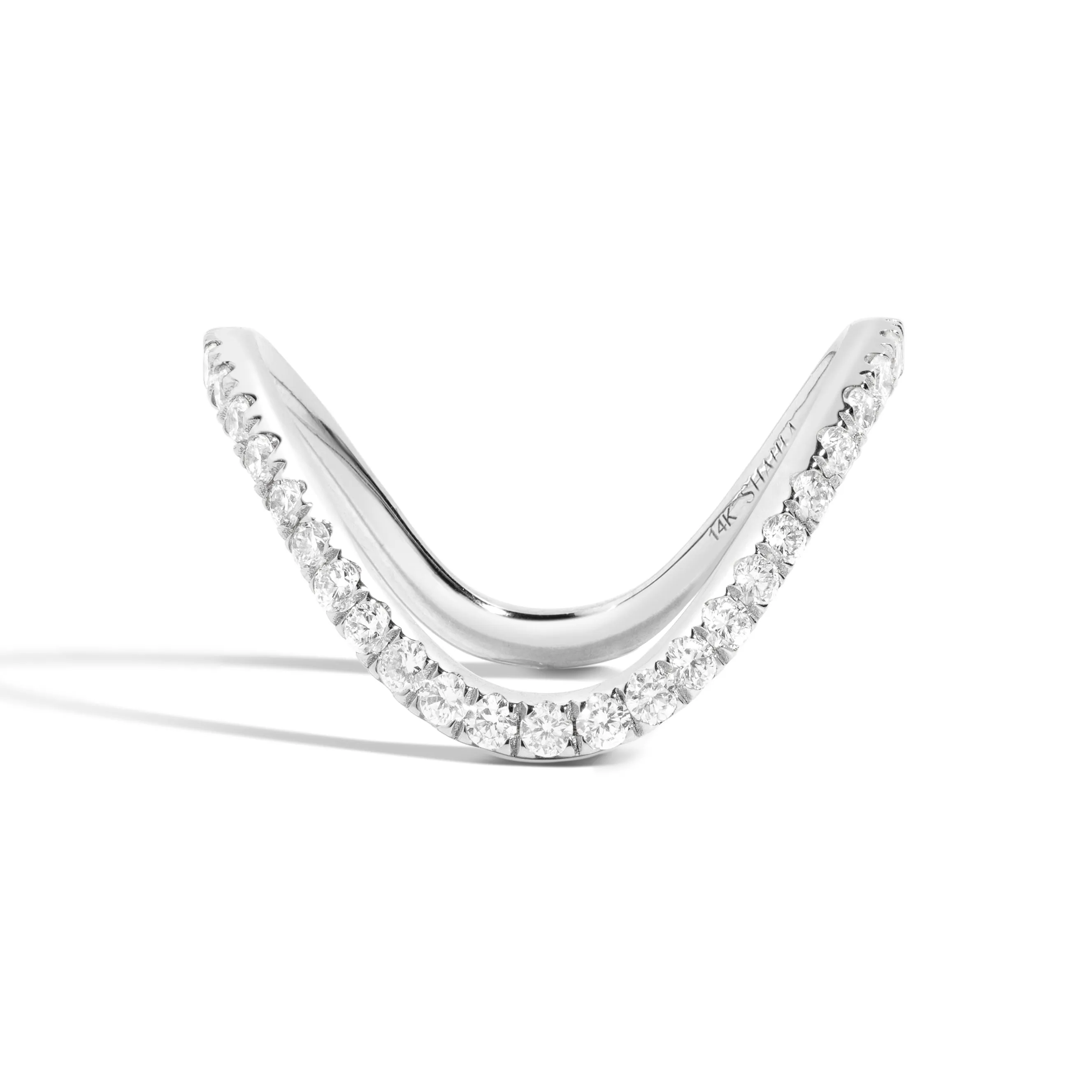 Pavé Zaha Curve Ring