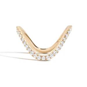 Pavé Zaha Curve Ring
