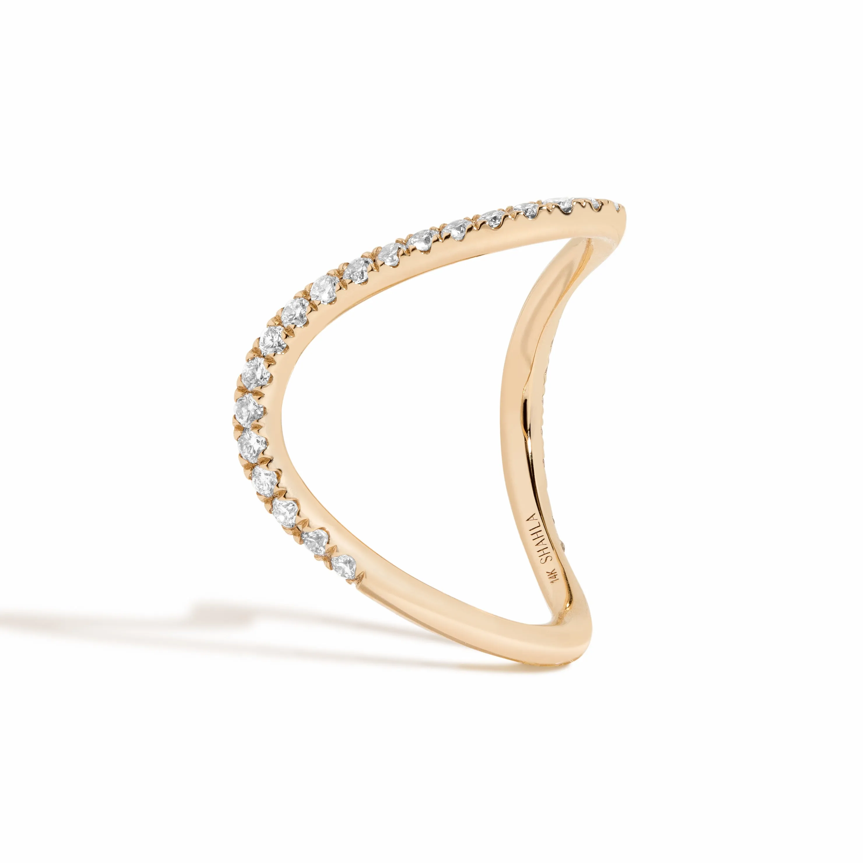 Pavé Zaha Curve Ring