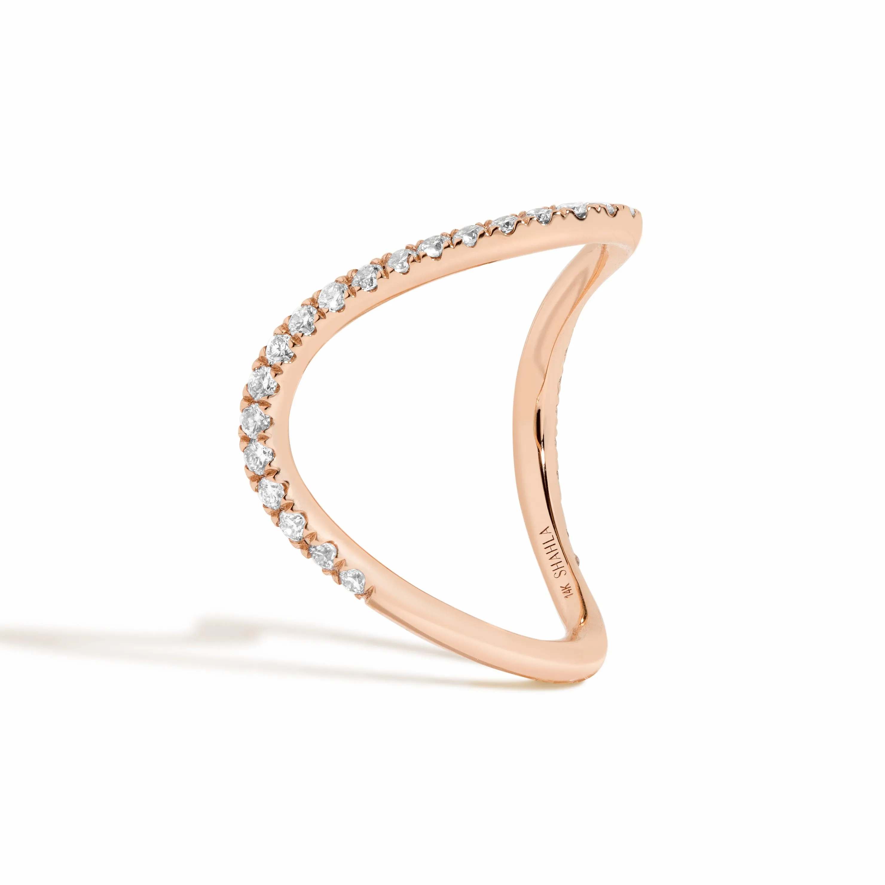 Pavé Zaha Curve Ring