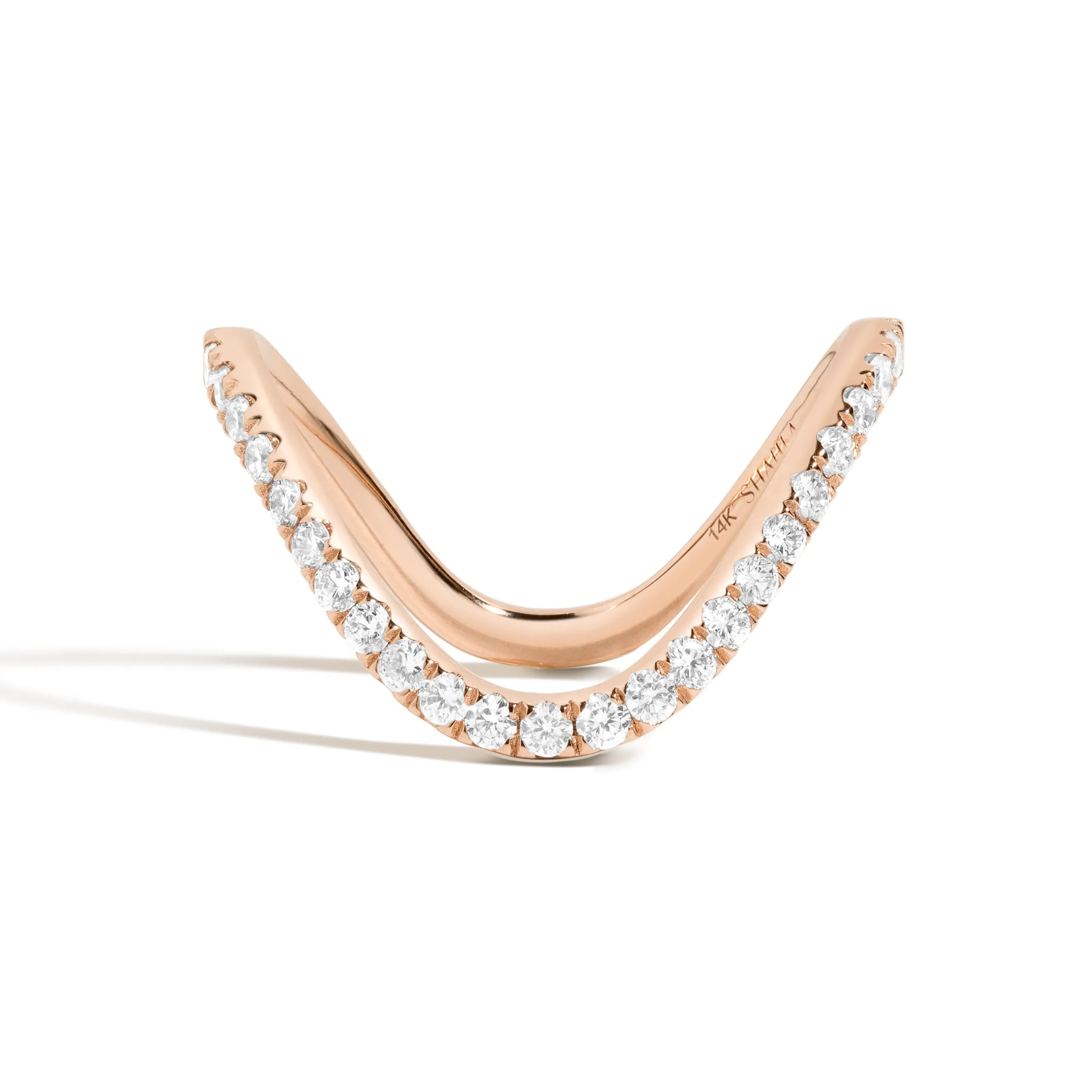 Pavé Zaha Curve Ring