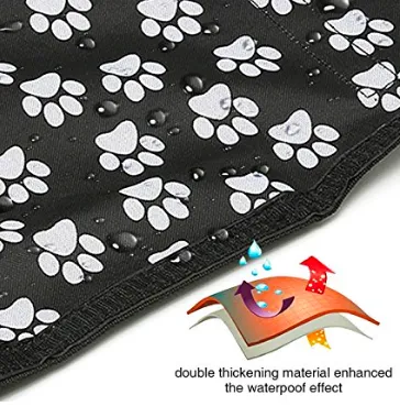 Paw Print Car Seat Dog Cover
