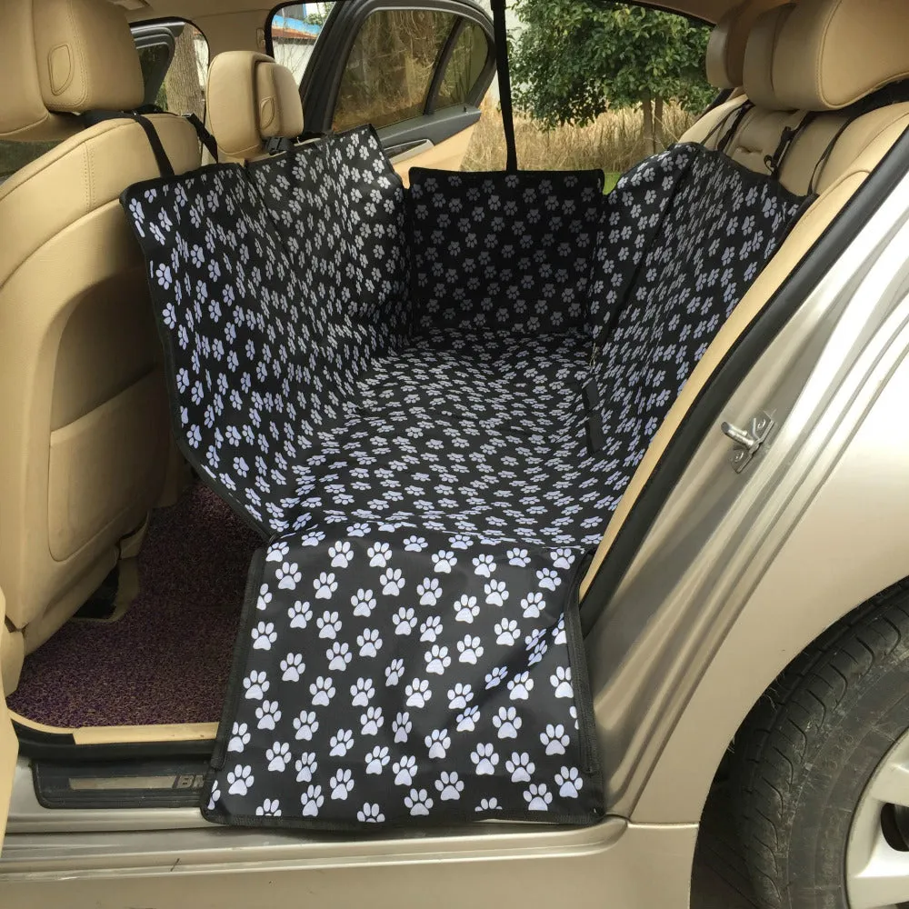 Paw Print Car Seat Dog Cover