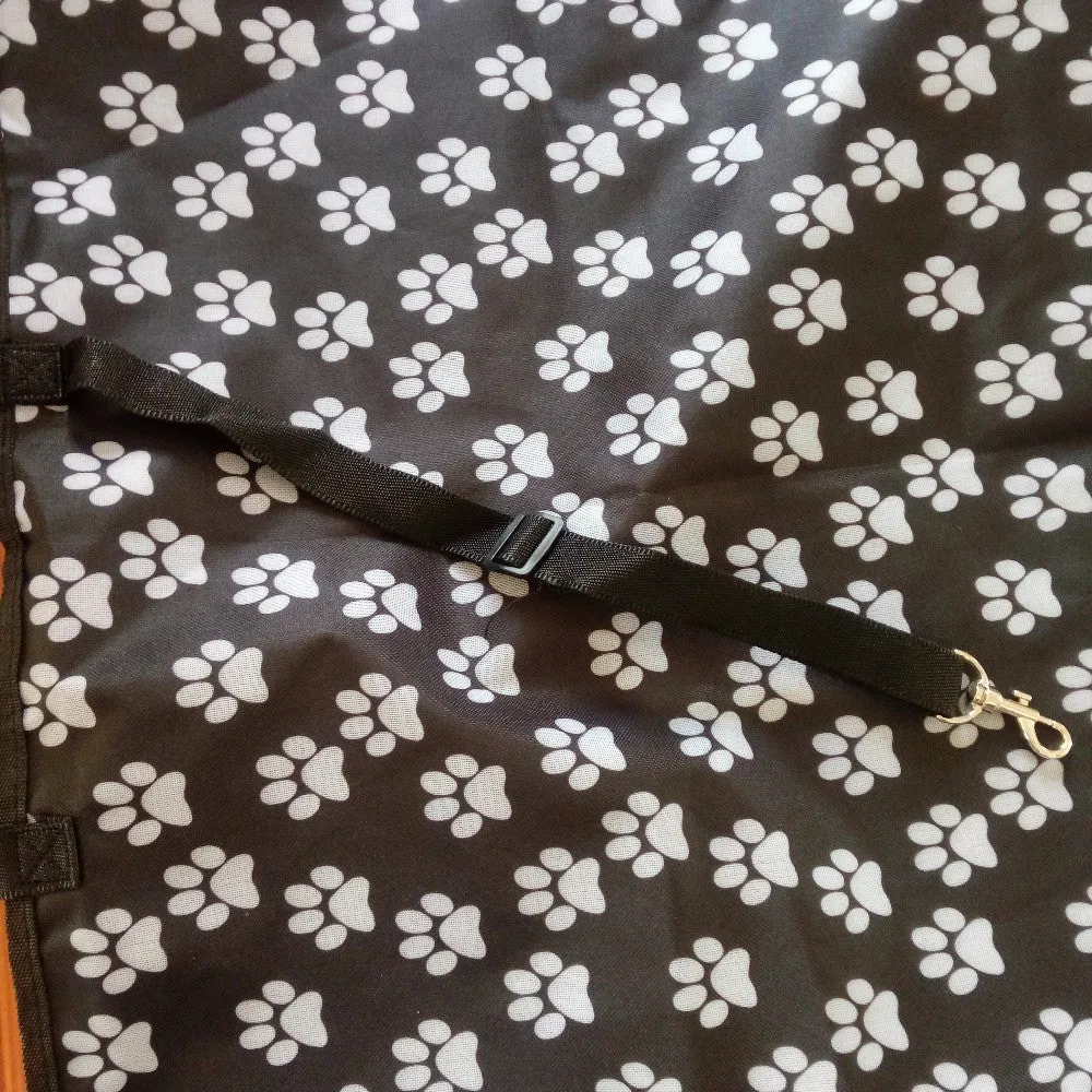 Paw Print Car Seat Dog Cover