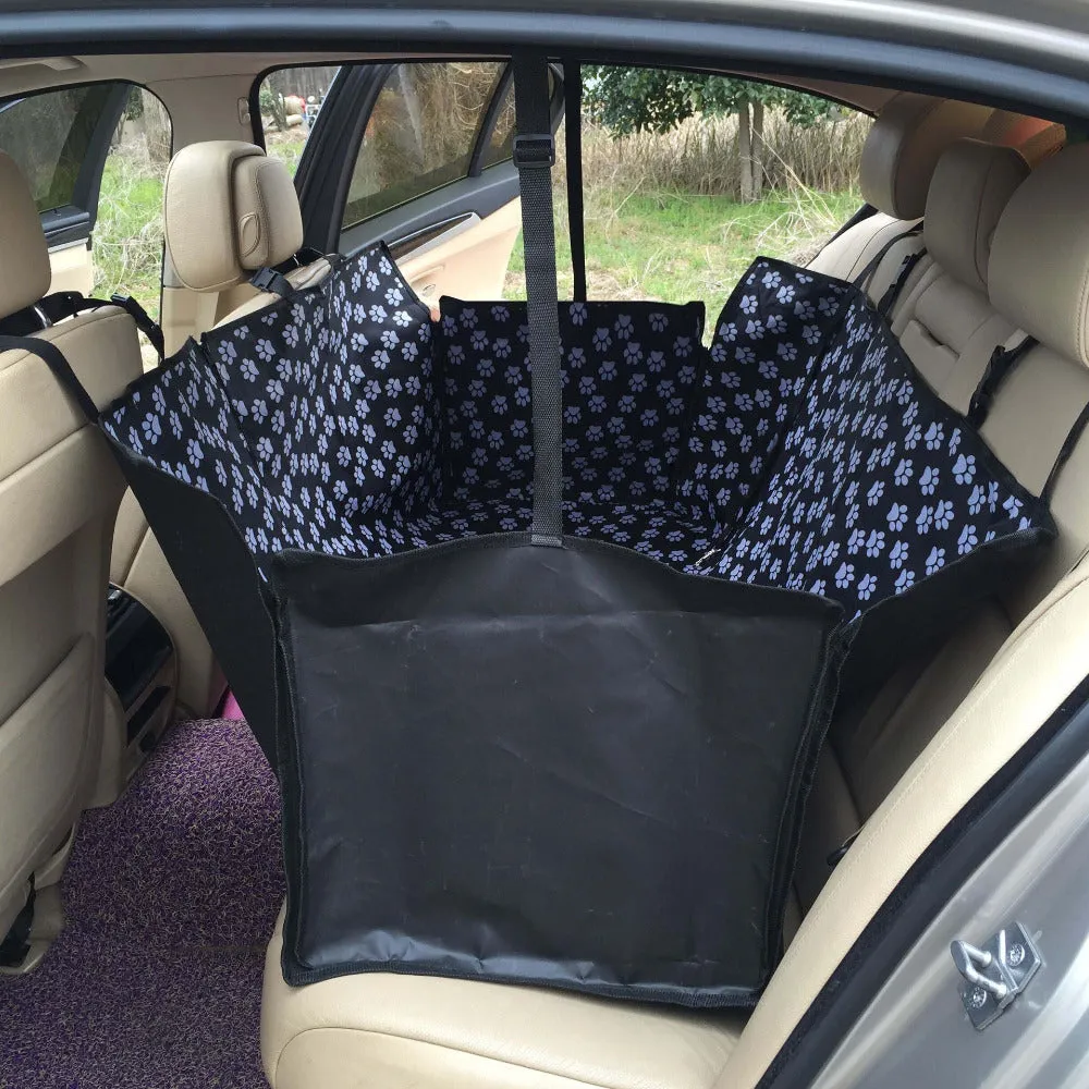 Paw Print Car Seat Dog Cover