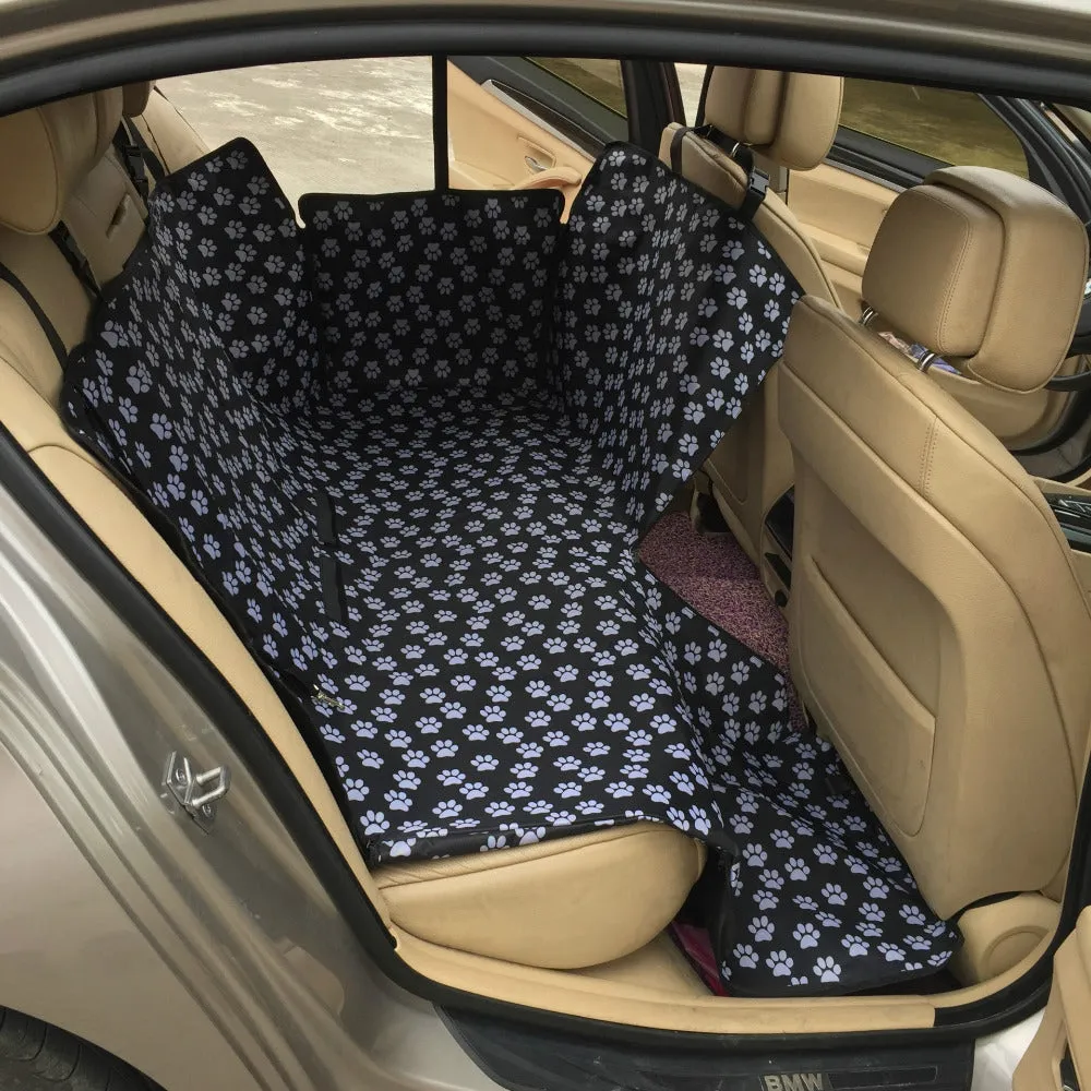 Paw Print Car Seat Dog Cover