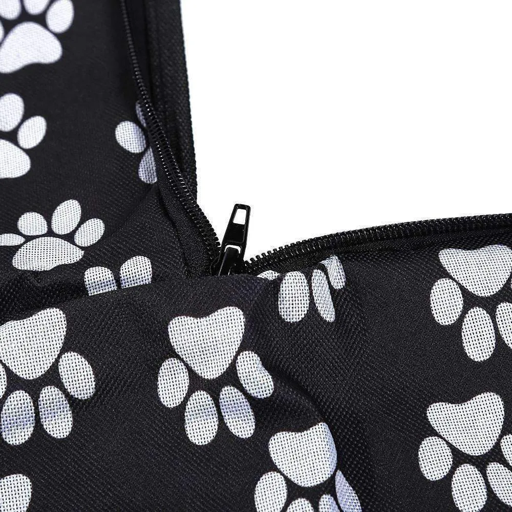 Paw Print Car Seat Dog Cover